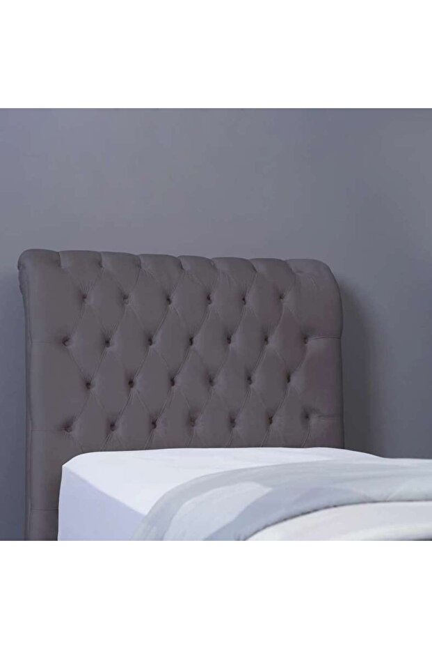Aurora Headboard Velvet Grey L-120 : H-125 Cm