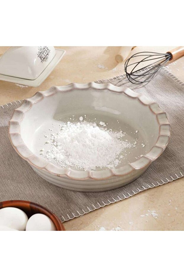 Aska Reactive Pie Dish Dia27x6cm - Grey