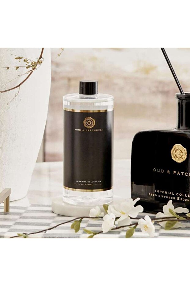 Imperial Oud Patchouli Refill Oil 500ml - Black