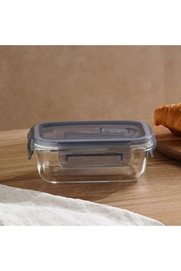 Luka Rectangular Food Container 640ml -clear