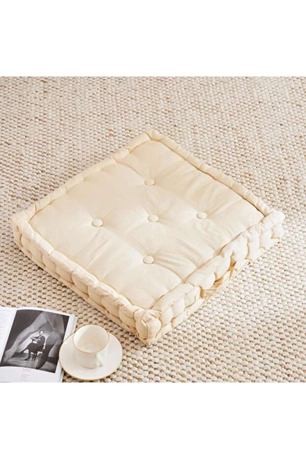 وسادة أرضية رائعة من بريليانت بيسك مقاس 50x50x10 سم - لون ضبابي