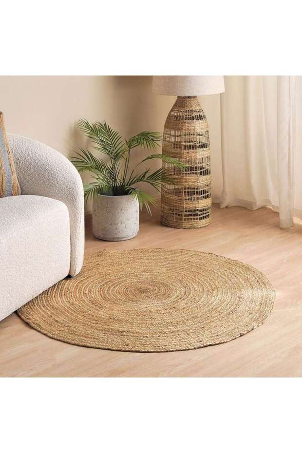 Miran Round Jute Rug Dia 200cm - Natural