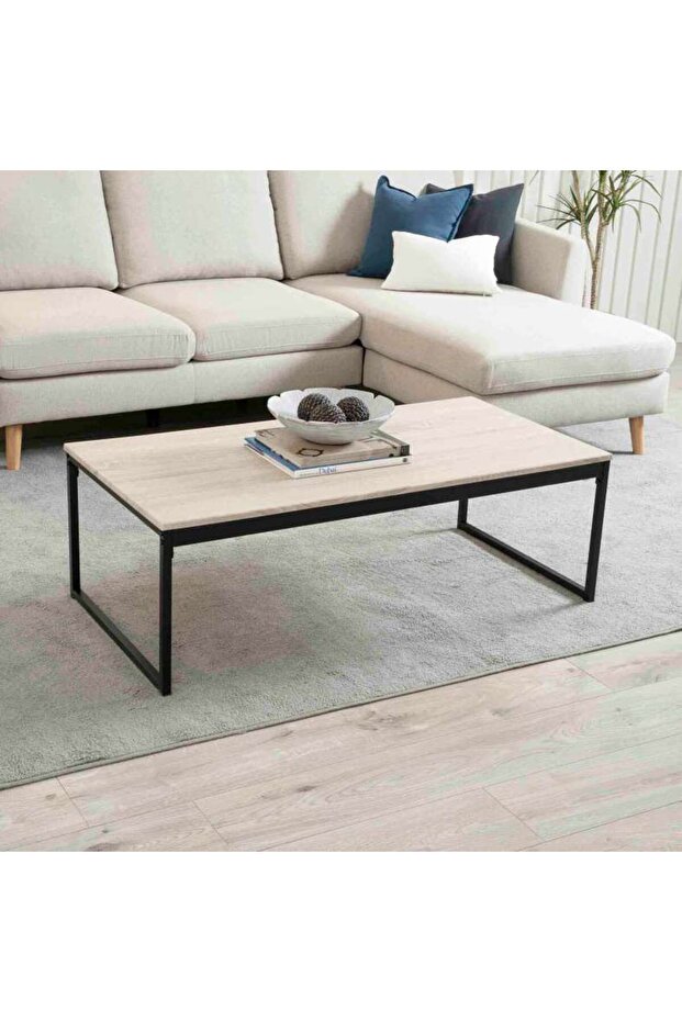 Kinzon Coffee Table - Natural Black