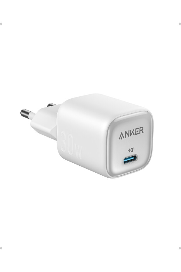 Zolo 30W Kompakt, USB-C GaN Şarj Cihazı, Beyaz – A2698