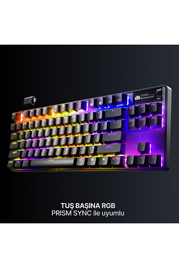 Apex Pro TKL Wireless Gen 3 OmniPoint 3.0 HiperManyetik Switch RGB Mekanik Kablosuz Oyuncu Klavyesi - 12
