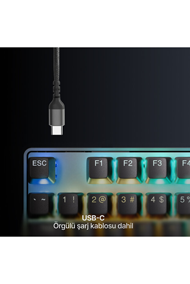 Apex Pro TKL Wireless Gen 3 OmniPoint 3.0 HiperManyetik Switch RGB Mekanik Kablosuz Oyuncu Klavyesi - 10
