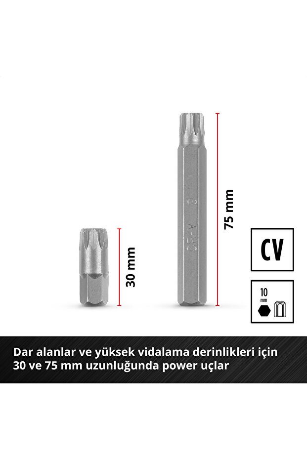 XL-CASE Torks ve Alyan vidalama uç seti 40 parça - 49109032 - 4