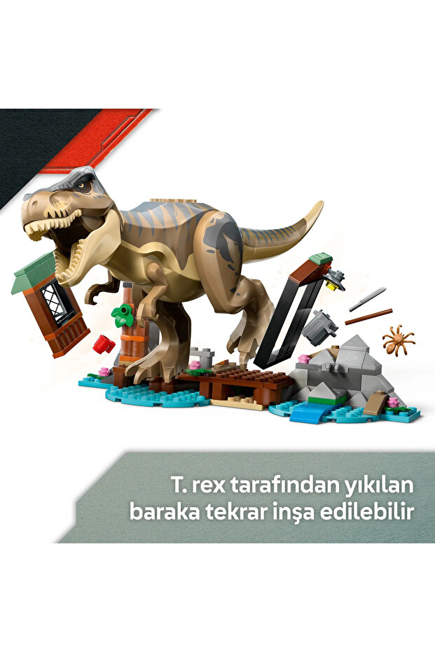 Jurassic World T. rex Nehir Kaçışı 76975 - 5+Çocuklar için Yaratıcı Oyuncak Yapım Seti (199 Parça) - 8