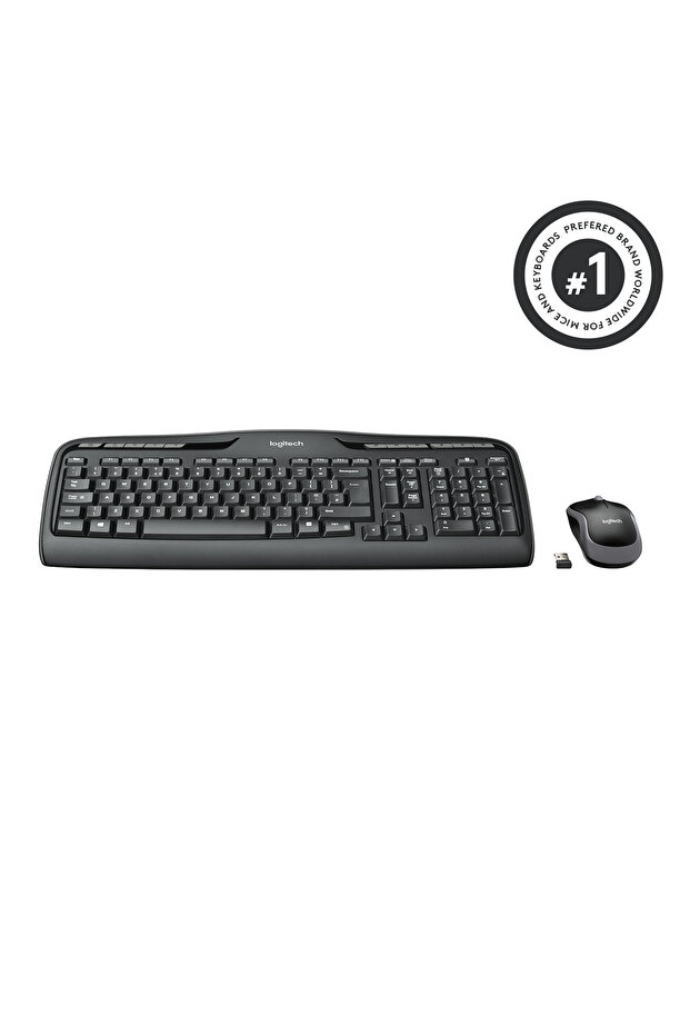 MK330 Kablosuz Türkçe Q Klavye Mouse Seti, Siyah 920-003988 - 7