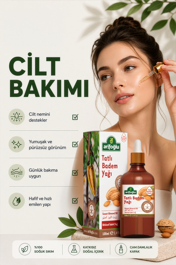 Badem Yağı TATLI 100ml - 5
