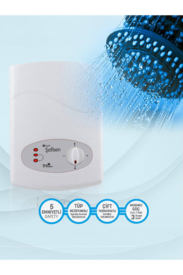Basic Elektrikli Banyo Şofbeni 105a6 ( Montajsız ) - 3