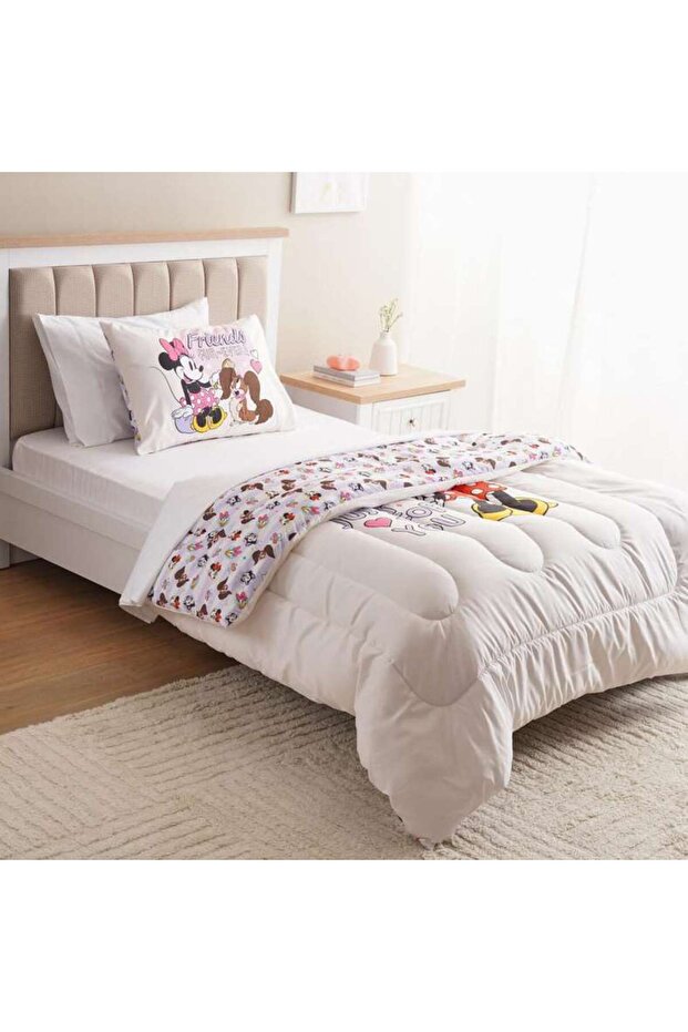 Minnie Love 2 pcs Microfiber Comforter Set 160x220cm- Red