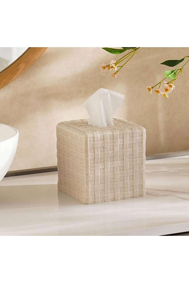 Casper Tissue Box 14x14x14.5cm - Sand