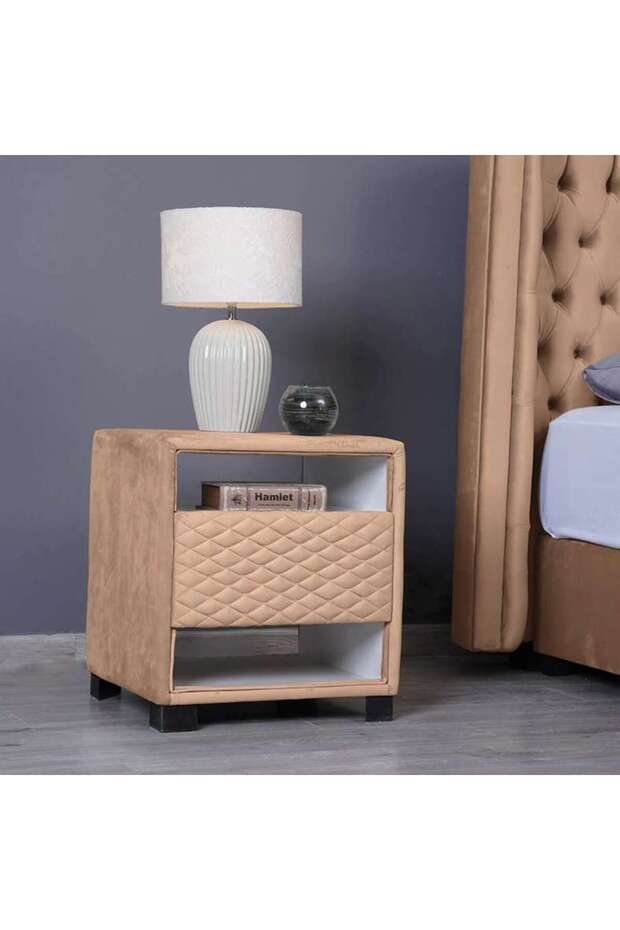 EMIRATES SPACE NIGHT STAND-VELVET~GOLD