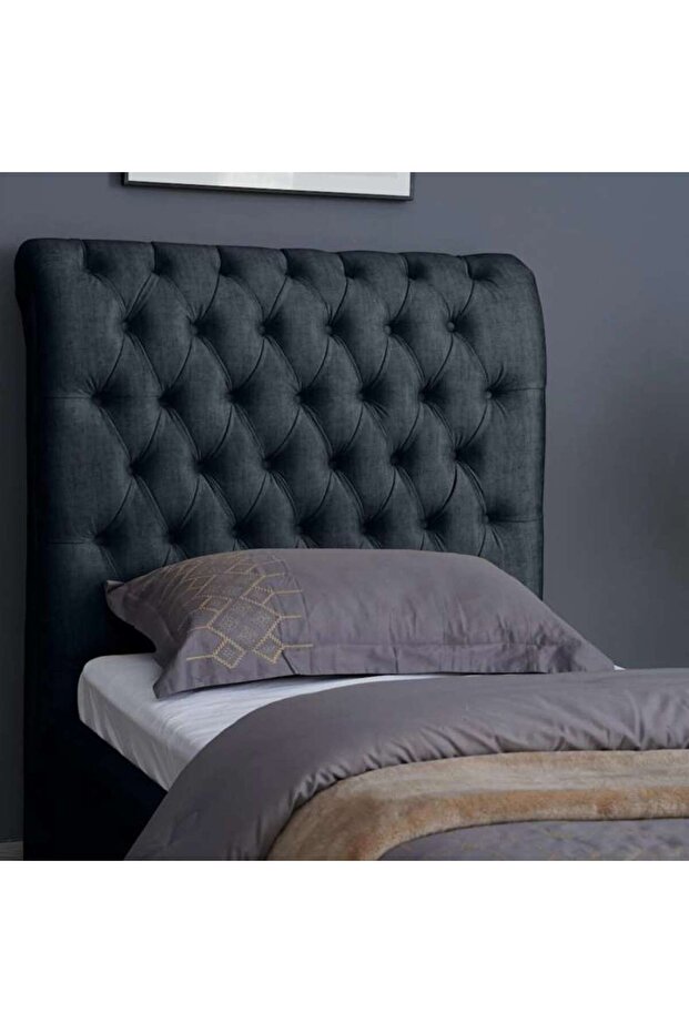 AURORA HEADBOARD CHANEL DARK GREY L-120 : H-125 CM