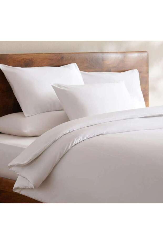 Classic Egyptian 3-piece 400TC Queen Duvet cover set 200x200cm - White