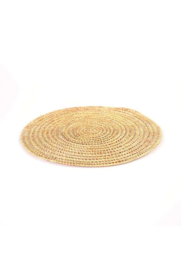Pritha Round Palm Fibre Place Mat Dia35 - Natural