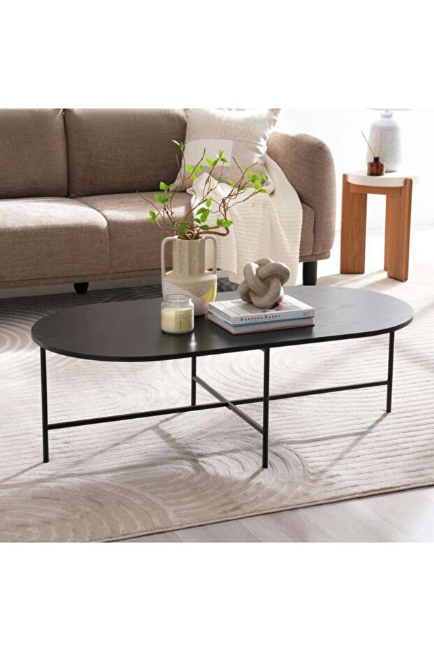 Galicia Coffee Table Melamine - Black