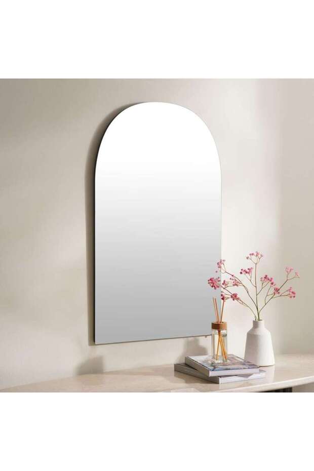 Reflection Frameless Arch Wall Mirror 91.5x2x56cm - Clear