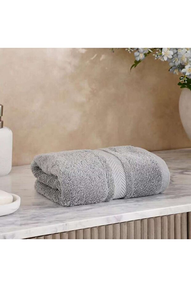 Luxury Egyptian 600 Gsm Cotton Hand Towel 50x90cm - Grey Dove