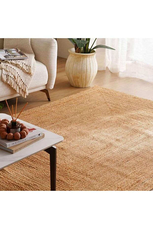 Miran Braided Jute Rug 200x300cm - Natural