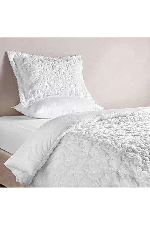 Plush Magic 2-piece Single Comforter Set 135x220cm - White