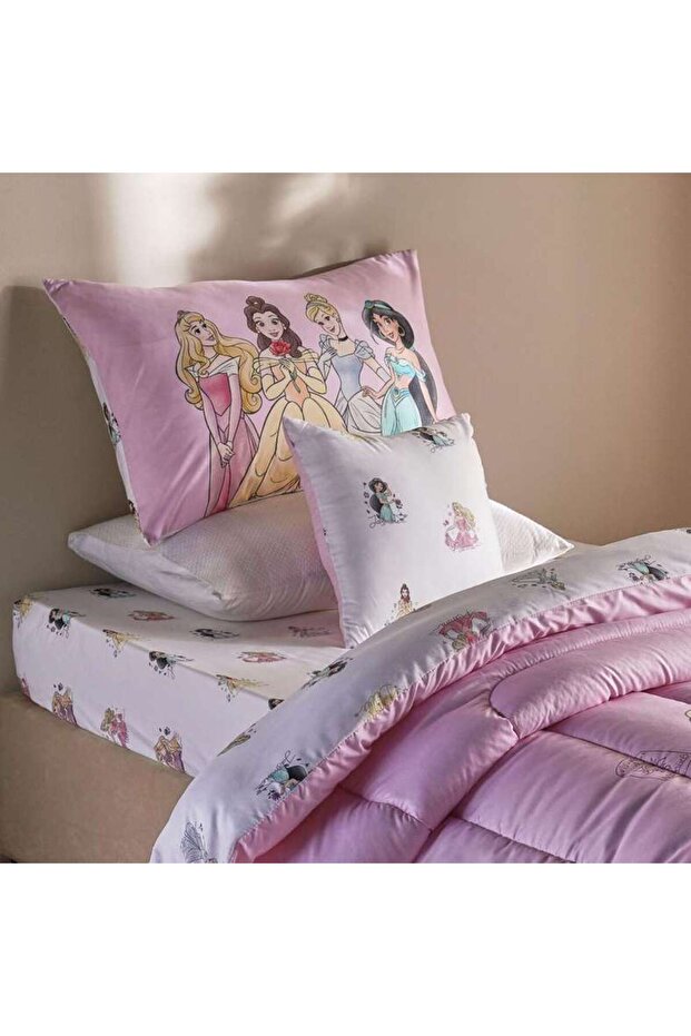 Princess 4 Piece Bed In A Bag 160x220cm - Pink
