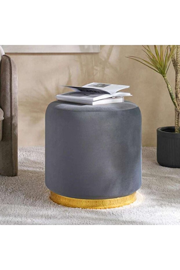 Caproni Pouf 42x42x44cm - Charcoal