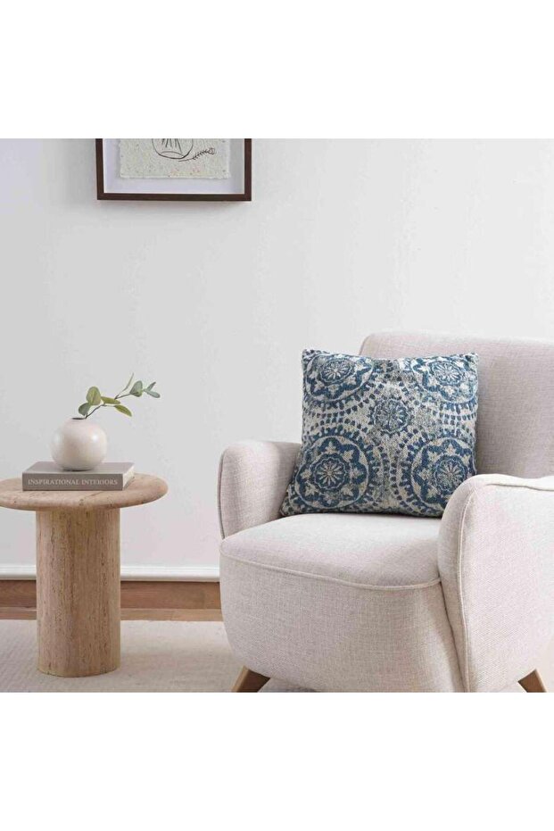Ethena Filled Cushion 50x50cm - Blue