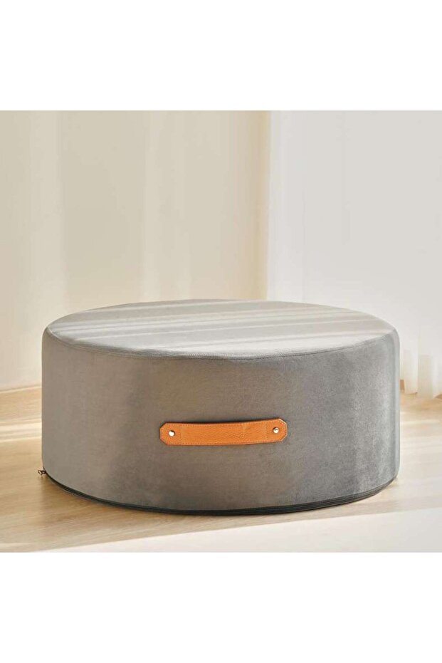 Cartina Pouf 68x68x29cm - Grey