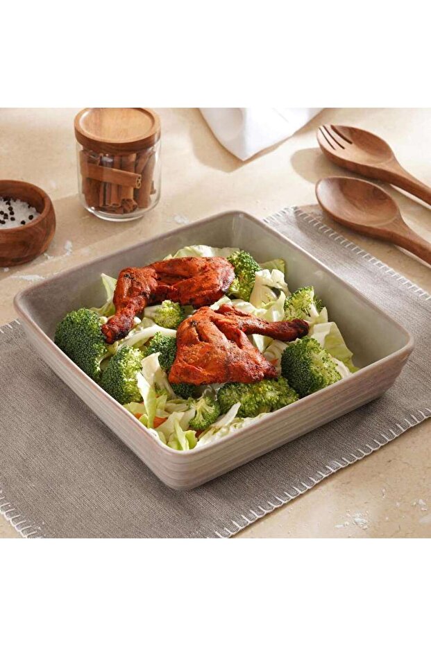 Aska Reactive Square Baking Dish 27.8x27.8x8.7cm - Grey