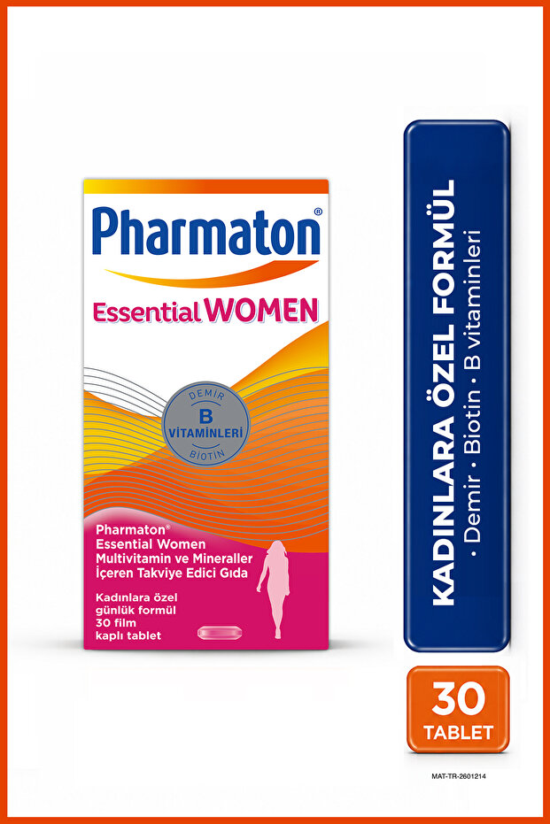 Essential Multivitamin ve Mineral Desteği Women Kadınlara Özel 30 Tablet - 1