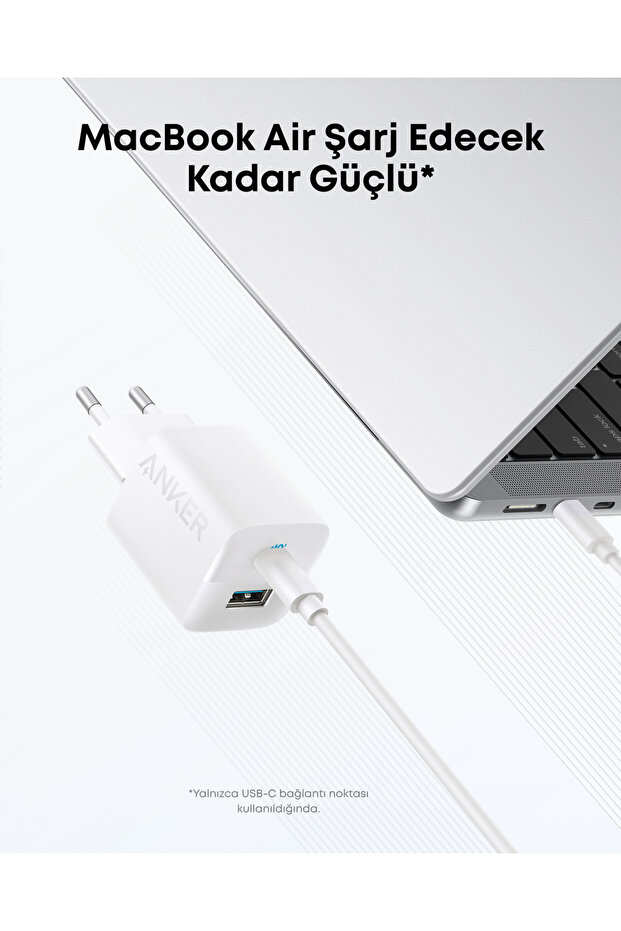 323 USB-C Şarj Cihazı, 33W, 2 Bağlantı Noktalı, Beyaz - A2331 - 4