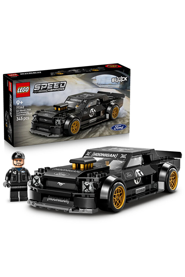 ® Speed Champions Ken Block'un '65 Ford Mustang Hoonicorn V1'i 77262 - 9+ için Yapım Seti (345P)