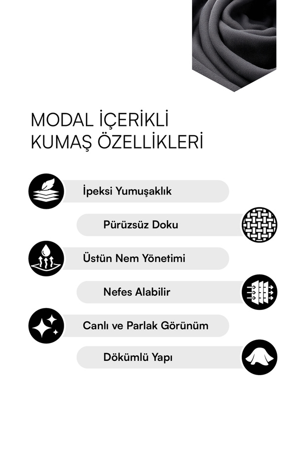 Haki Modal Bisiklet Yaka Kolsuz Dokuma Elbise TDRSS26EL00079 - 5