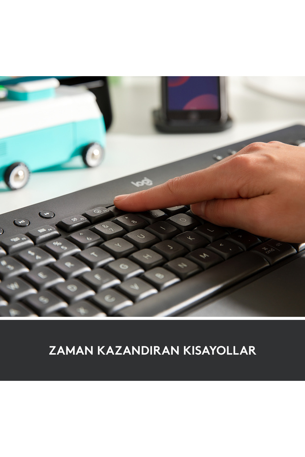 Signature K650 Tam Boyutlu Kablosuz Türkçe Q Klavye, Siyah 920-010919 - 4
