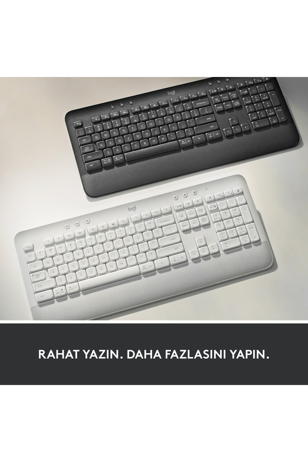 Signature K650 Tam Boyutlu Kablosuz Türkçe Q Klavye, Siyah 920-010919 - 9