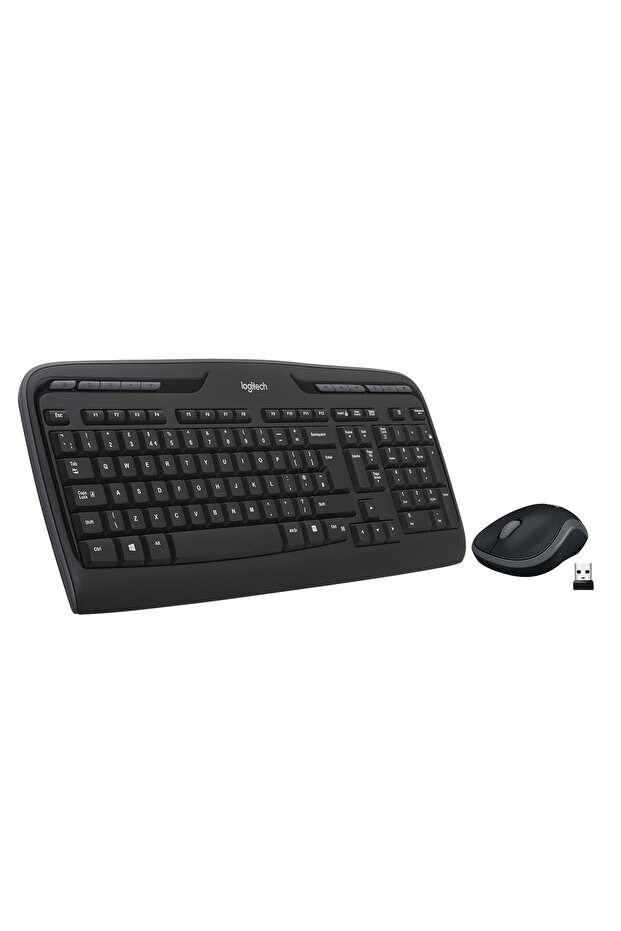 MK330 Kablosuz Türkçe Q Klavye Mouse Seti, Siyah 920-003988 - 1