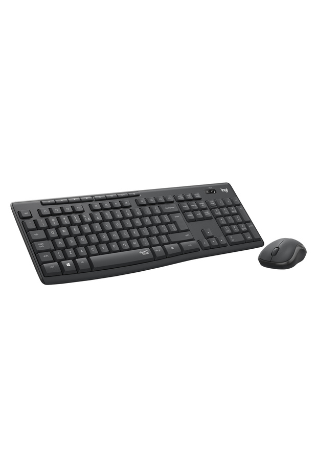 MK295 Sessiz Kablosuz Türkçe Q Klavye Mouse Seti, Siyah 920-009804 - 1