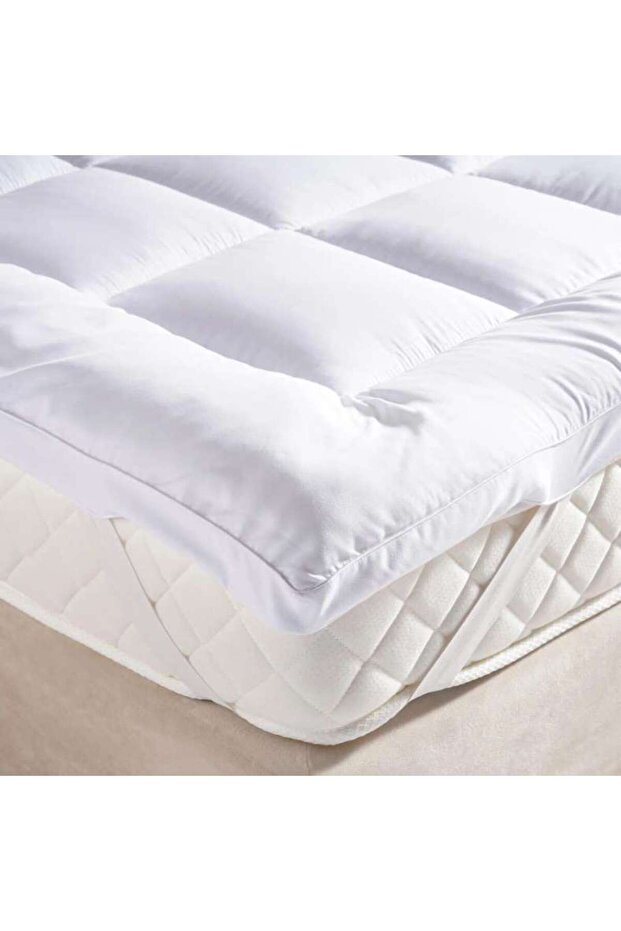 Room Essential Mattress Topper 120x200+4cm-white