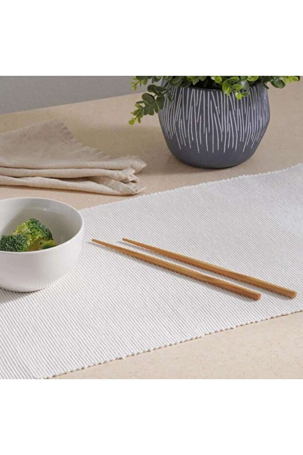 Natura Bamboo 6 Pair Chopsticks 24cm - Natural