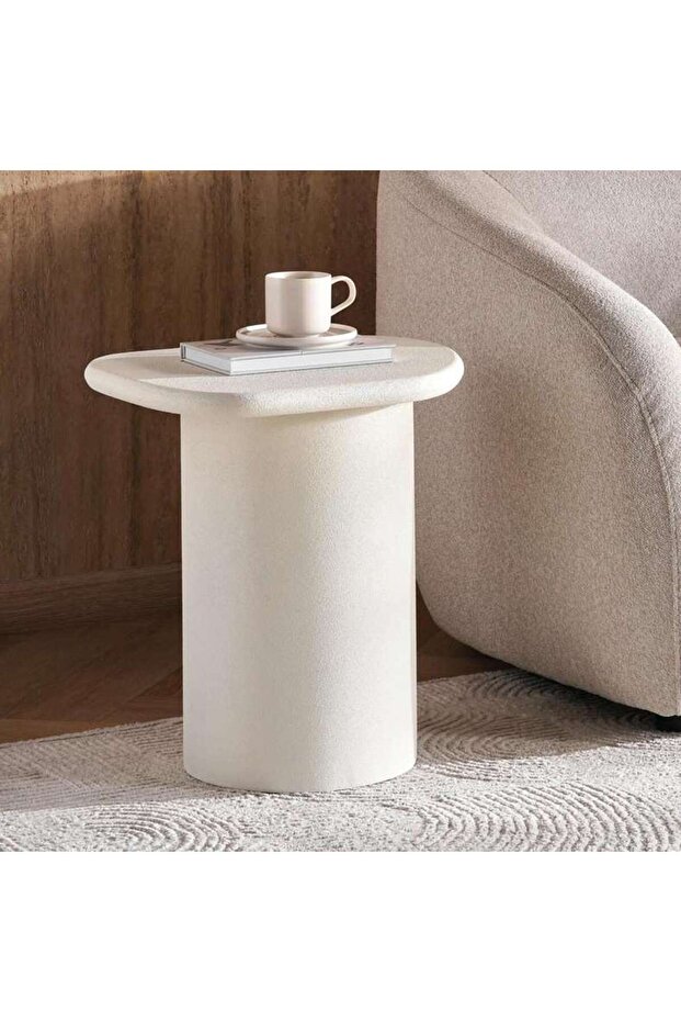 Yola End Table Tall - Off White