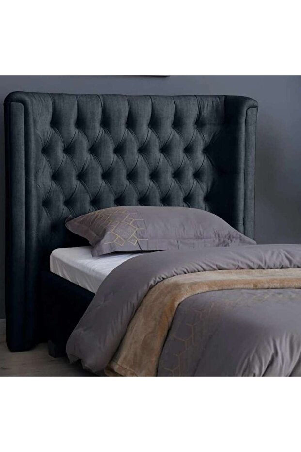Neptune Headboard Chanel Dark Grey L-120 : H-125 Cm