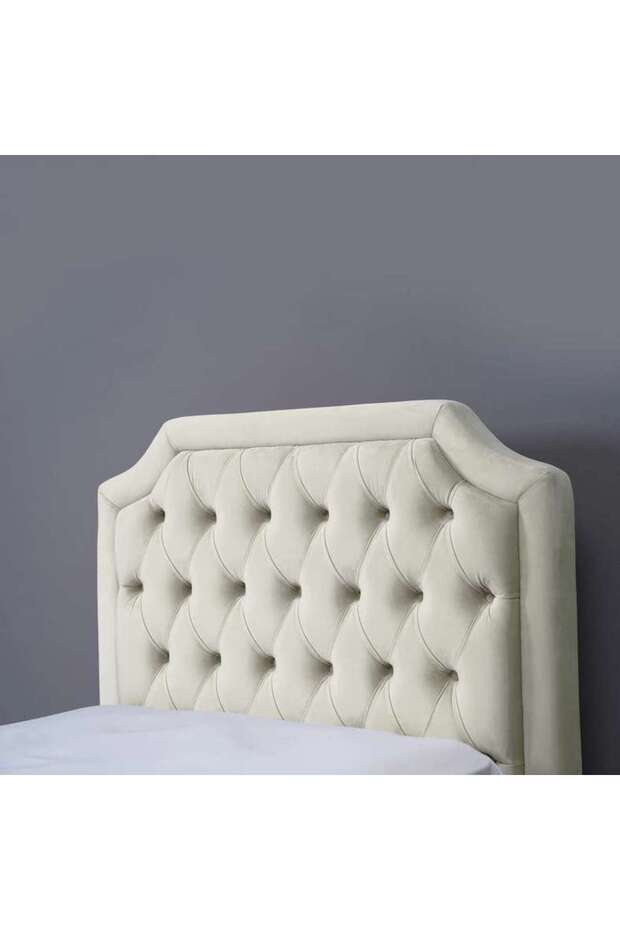 ANDROMEDA HEADBOARD VELVET WHITE L-100 : H-125 CM