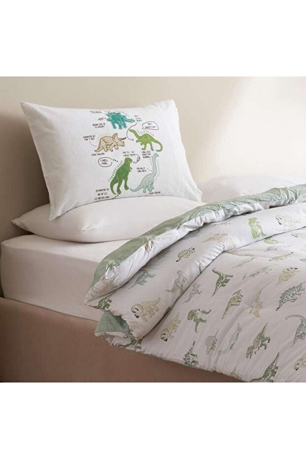 Paleontology 2-piece Comforter Set 160x220cm-green