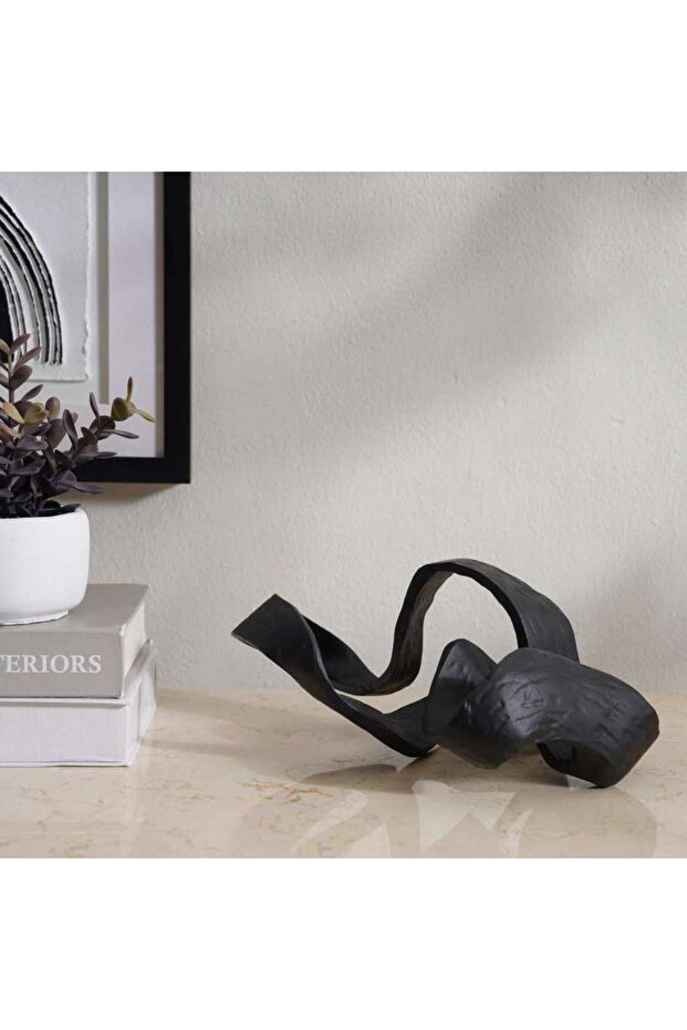 Modern Decor Accent 24x20x12cm- Black