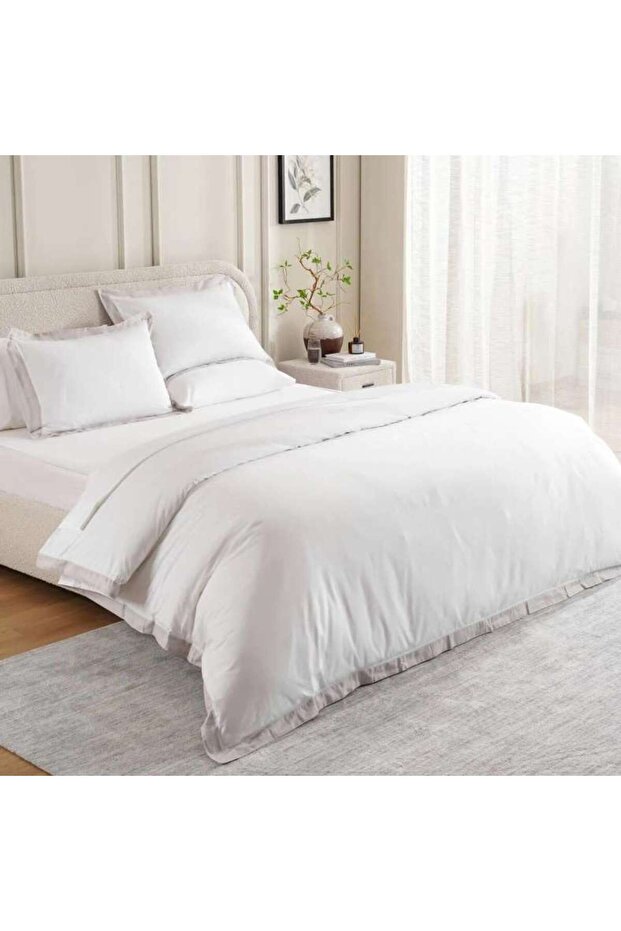 Urban Studio Unique Applique 3-Piece King Duvet Cover Set 230x220cm - Grey