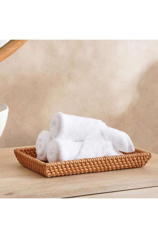 Manila Rattan Bath Tray-28x17x4cm- Natural