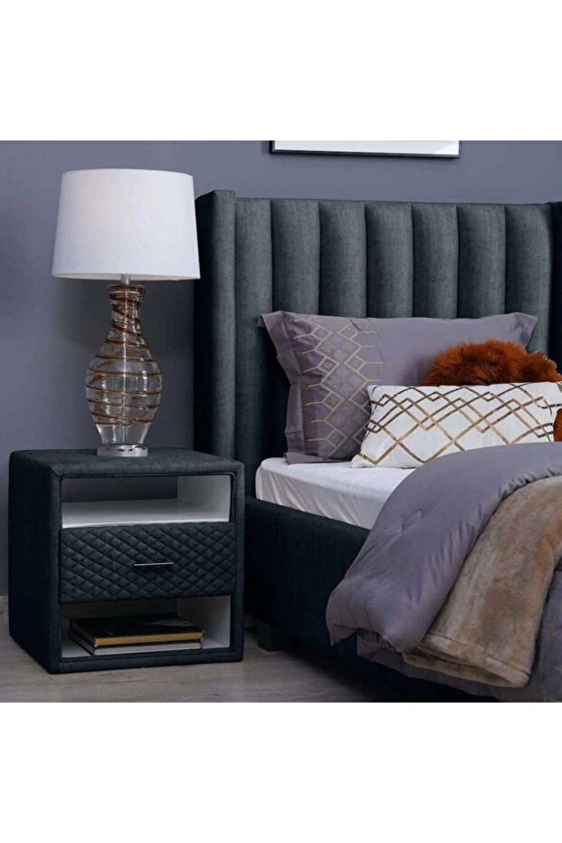 EMIRATES SPACE NIGHTSTAND-CHANEL~DARK GREY