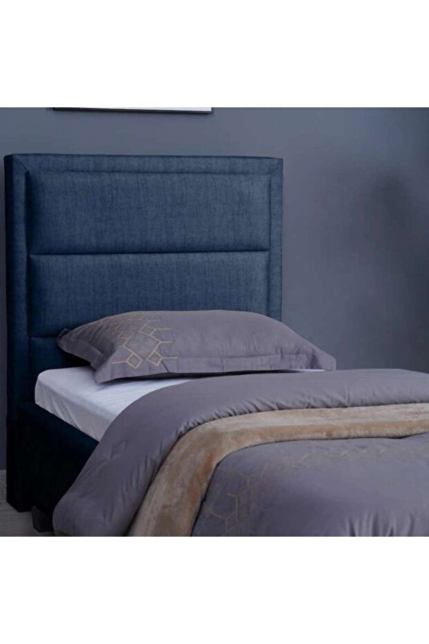TROJAN HEADBOARD CHANEL NAVY BLUE L-120 : H-125 CM